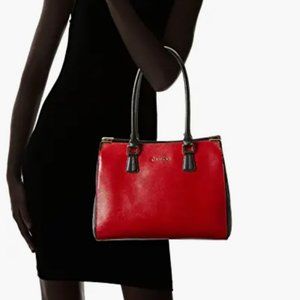 Calvin Klein On My Corner Red Satchel / Purse / Handbag